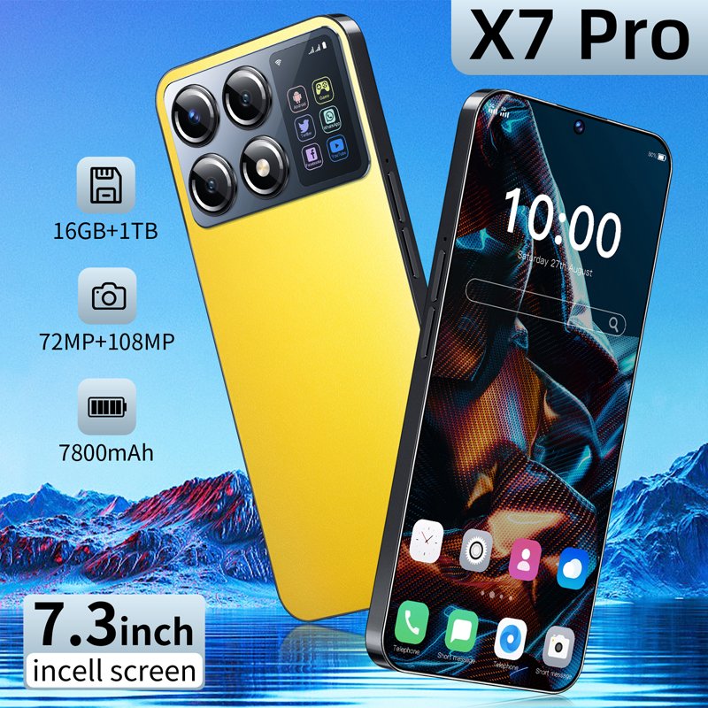 Dual Sim Telephone Portable 5G X7 Pro Unlocked Mobile Phones Android Custom Logo Online Shopping Smartphone